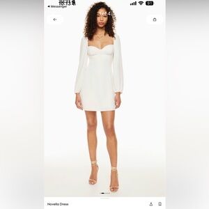 Aritzia novella dress - light birch XXS